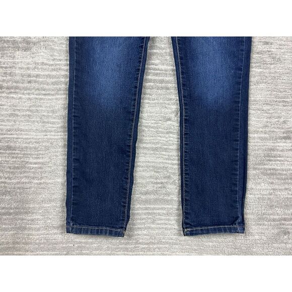 Creative Soul Jeans Juniors 3 Blue Dark Wash Skinny‎ Cotton Blend - Picture 3 of 10